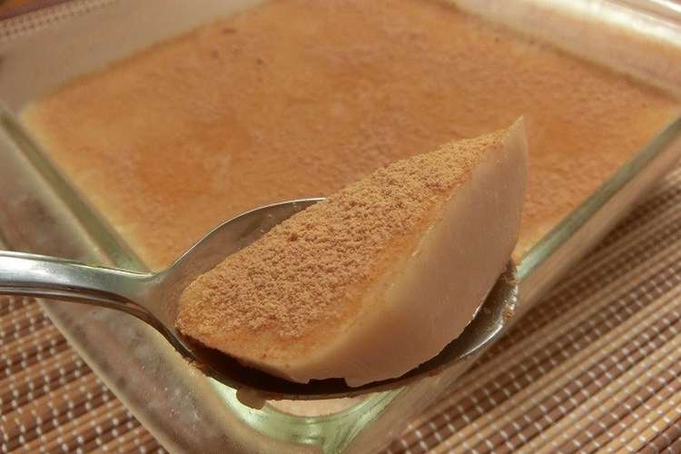 レンジで簡単 豆腐のきなこプリン レシピ 作り方 By 140 わんたるママ クックパッド 簡単おいしいみんなのレシピが351万品