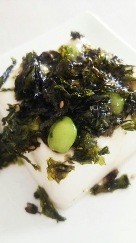 ☆枝豆&韓国のりチョレギ豆腐冷奴サラダ☆