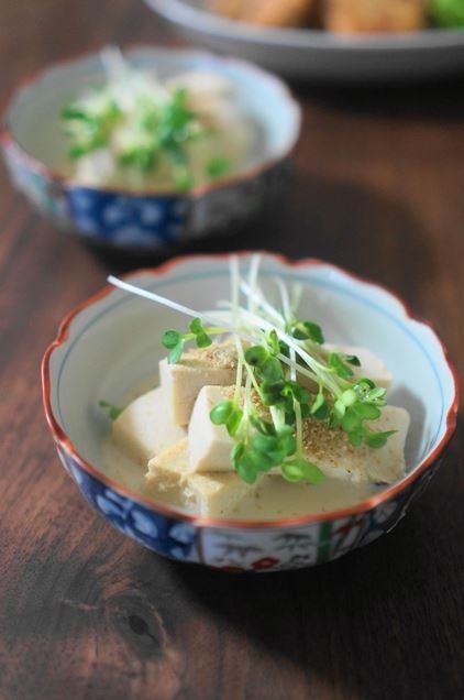 大豆パワーたっぷり♬高野豆腐の豆乳煮の画像