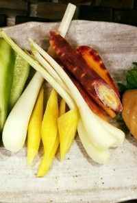 変わり野菜スティック  柚子胡椒味噌マヨ