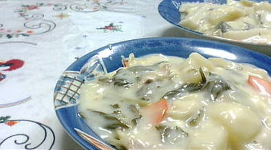 冬野菜のクリームシチュー（パスタもOK）の写真
