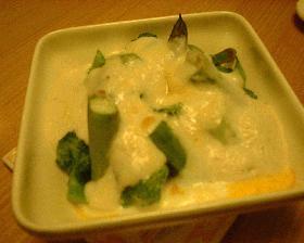 春野菜のアンチョビクリームソース