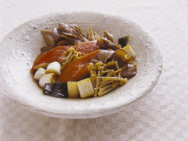 きのこときんめ鯛の煮もの