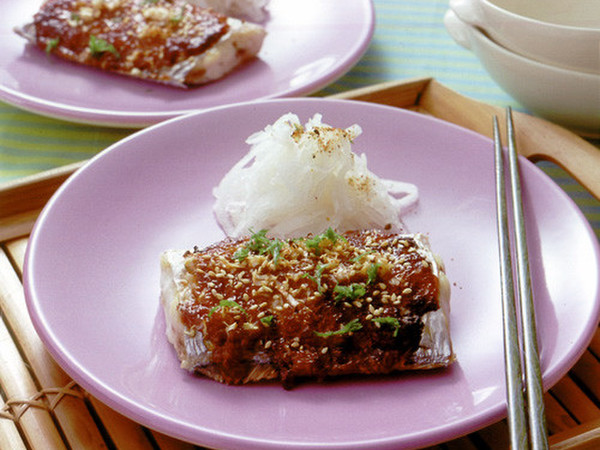 たち魚のねぎみそ焼き