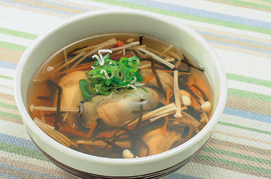 牡蠣のスープの画像