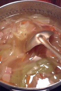 キャベツの重ね煮スープ