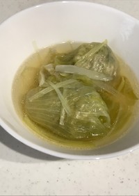 餃子の余りで作る 中華スープ