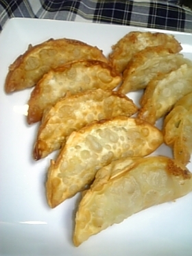 ☆納豆そぼろdeチーズin揚げ餃子☆