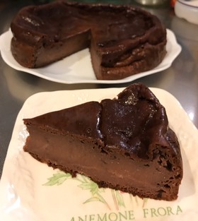 水切り無しで簡単♪ヨーグルトココアケーキ