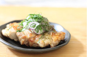 大葉塩ダレのパリパリチキンソテー