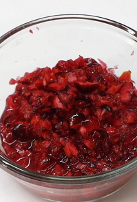 スパイスクランベリーと洋梨のレリッシュレシピ