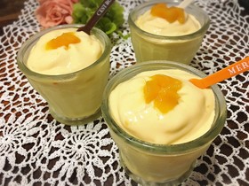 まるでソフトクリーム♡簡単マンゴーアイス