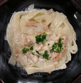 大根 de まるでクリームパスタ