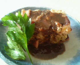 お好み焼きプディング
