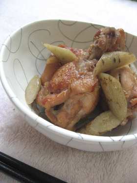 鶏手羽 ごぼう