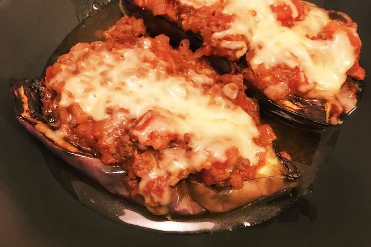 簡単 トロふわ 赤なすのミートソース焼き レシピ 作り方 By Miccccar クックパッド 簡単おいしいみんなのレシピが353万品