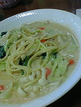 チーズとろ~☆豆乳パスタ