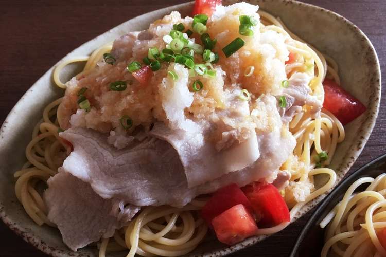 豚しゃぶのおろしポン酢冷製スパゲティ レシピ 作り方 By Meg527 クックパッド 簡単おいしいみんなのレシピが356万品