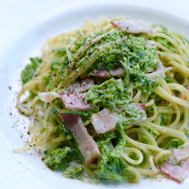 あおさとベーコンのクリームパスタ レシピ 作り方 By Mtg クックパッド 簡単おいしいみんなのレシピが367万品