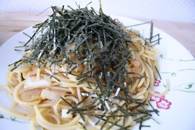 葱と海苔だけで美味 和風パスタ