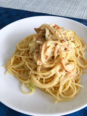 生クリーム不使用!ウニの塩漬け濃厚パスタ