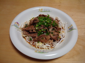 お手軽。豚肉炒めねぎソース和え★中華風★