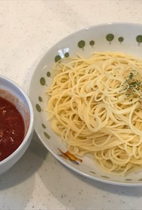 冷製パスタ、カッペリーニのトマト麺つゆ！