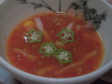 トマトのスムージースープの写真