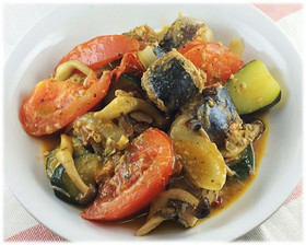 サバと夏野菜のラタトゥイユ
