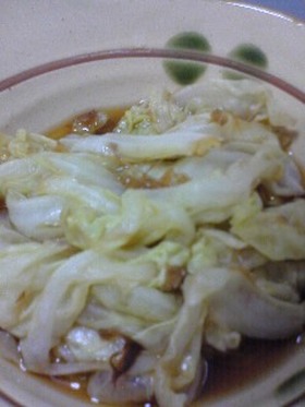 キャベツだけ!包丁いらずの簡単おひたし*