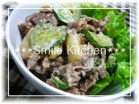✿牛肉入りでおかずに変身♡ポテサラダ✿