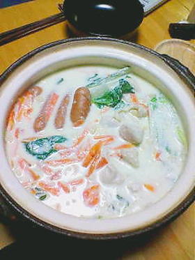 白菜の水なしミルク鍋☆