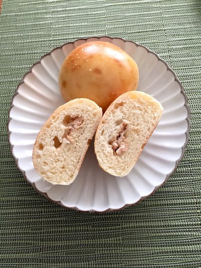 低温発酵  HBで簡単 ツナマヨ入りパンの写真
