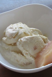 簡単！桃のアイスクリーム