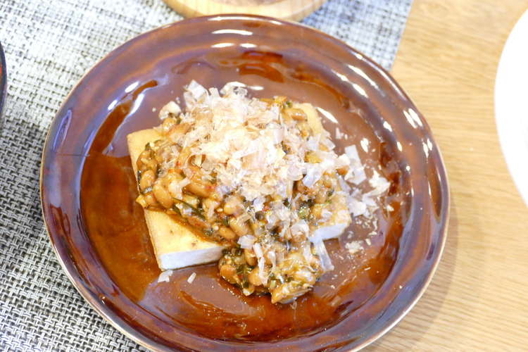 厚揚げステーキ納豆キムチのせ レシピ 作り方 By ヤスパパ クックパッド 簡単おいしいみんなのレシピが352万品