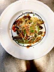 旬の青背魚のスパイス焼き の写真