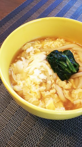 冷凍うどんで☆簡単☆卵のあんかけうどん☆