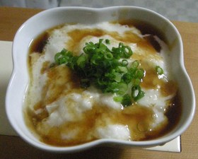 簡単、うまい♪ 長芋あんかけ豆腐(普 ク