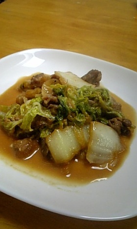 焼き肉のタレマヨ炒め!