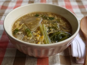 とろり~♪かぶの玉子中華スープ