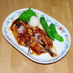 イワシの唐揚げ 甘だれ