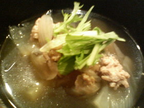 大根とたまねぎの緑茶煮