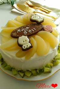 長女5歳誕生日ケーキ～定番スポンジケーキ