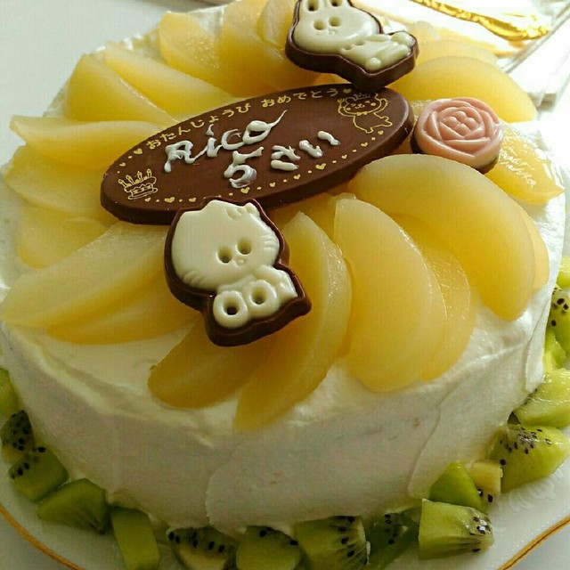 長女5歳誕生日ケーキ 定番スポンジケーキ レシピ 作り方 By Mari クックパッド 簡単おいしいみんなのレシピが355万品