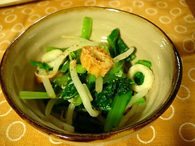 小松菜の簡単和え物