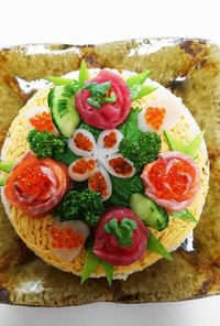 祝！！還暦祝い☆寿司ケーキ