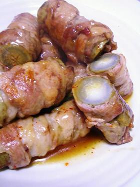 豚肉のごぼう巻