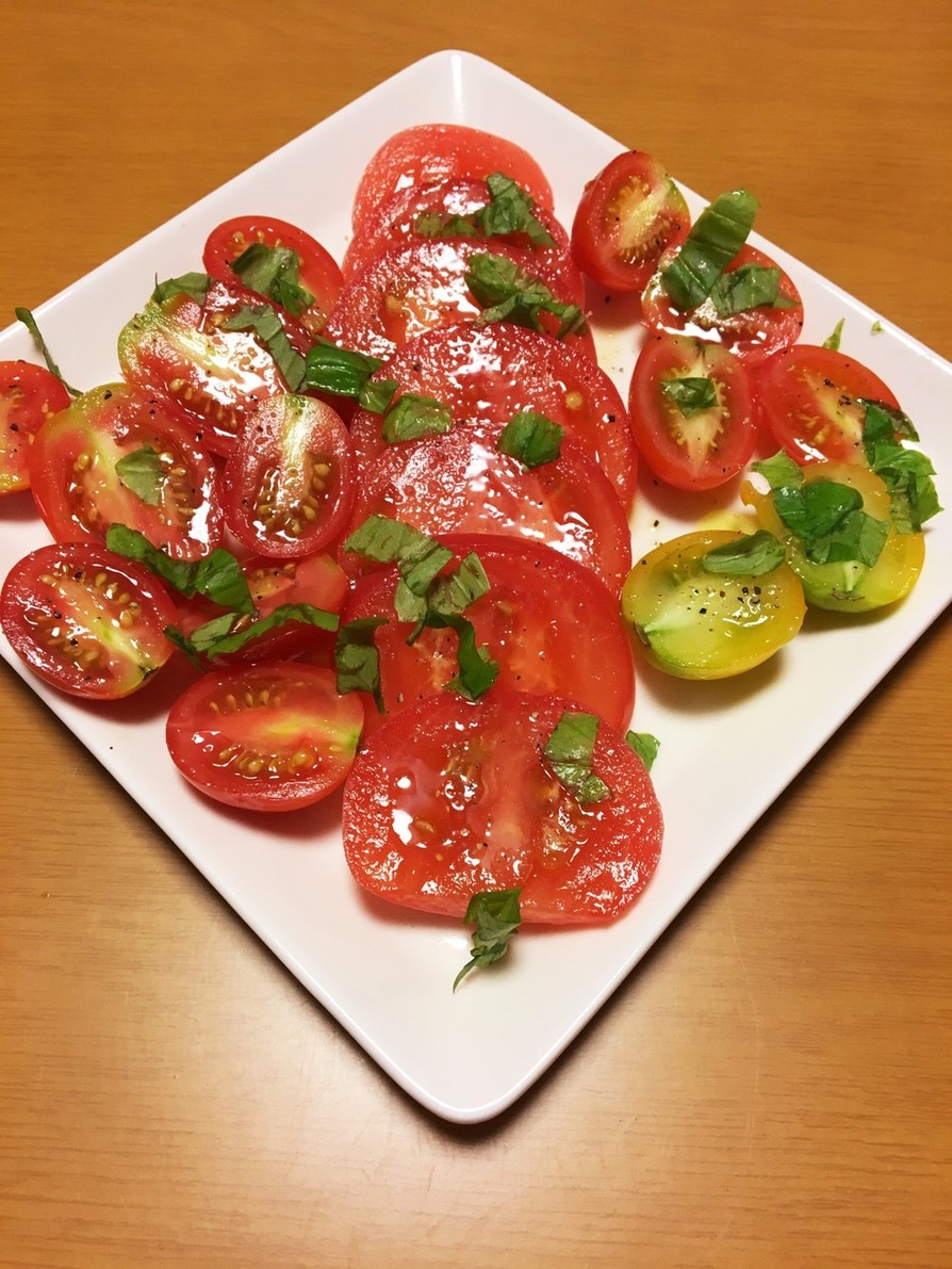 トマトのオリーブオイルサラダの画像