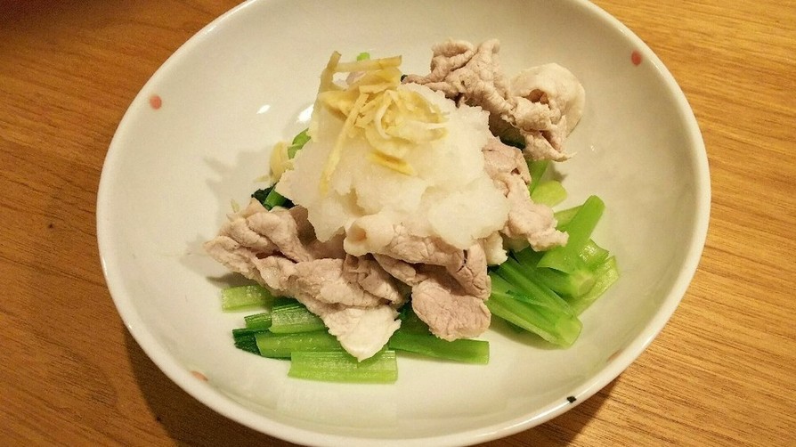 小松菜と豚肉の冷しゃぶ風の画像