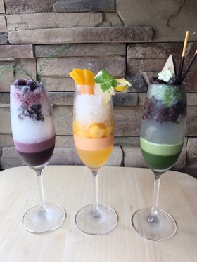 かき氷(インスタ 女子会 3種)